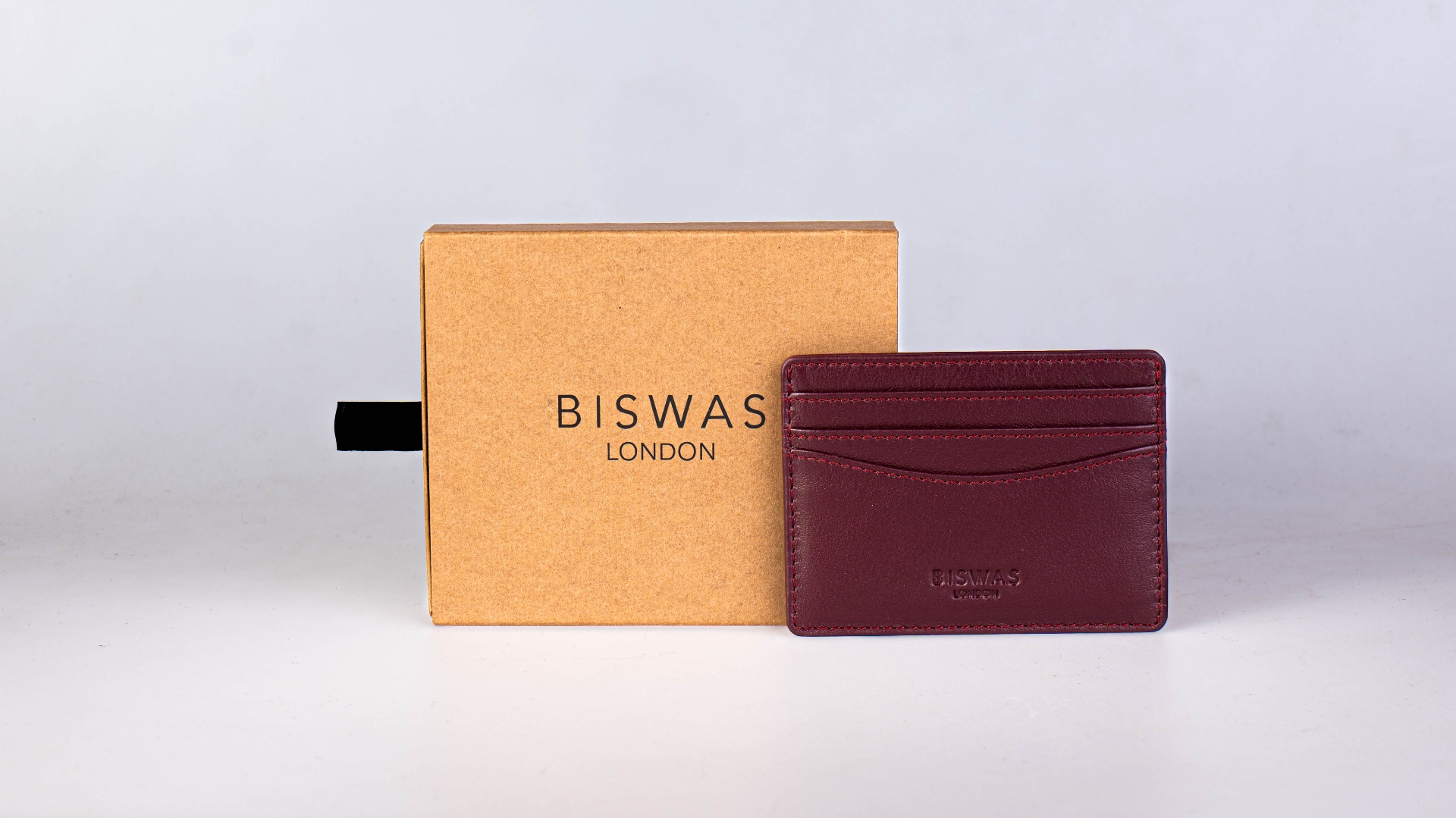 Close detail of full-grain Nappa leather